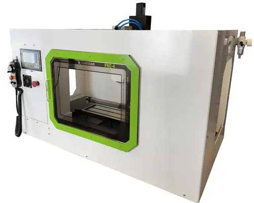 Fresadora CNC FRC4.2 com servo motor no spindle e encoders XYZ