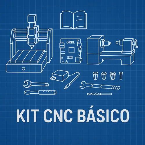 Kit Educacional CNC Básico – Router 3-eixos & Torno TRC1