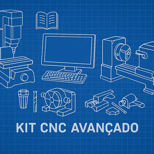 Kit Educacional CNC Avançado – Torno TRC3 & Fresadora FRC-3.1