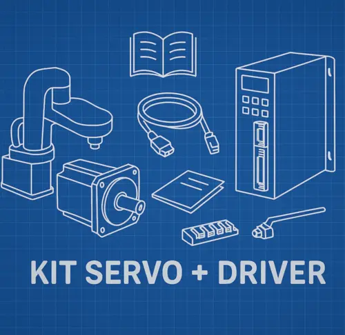 Kit Educacional Servo + Driver – Controle PID & EtherCAT