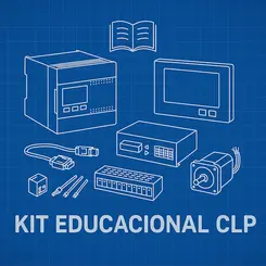 Kit Educacional CLP Básico – PLC 8 I/O + HMI