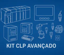 Kit Educacional CLP Avançado – PLC 24 I/O + HMI 7