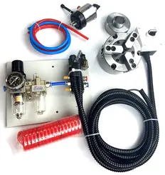 Placa Pneumática Sólida 3 Castanhas Carissimi 115 mm Alta Precisão e Força 18 kN