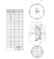 Harmonic Drive Tipo 14-100-U-IV Redutor Harmônico de Alta Precisão Carissimi